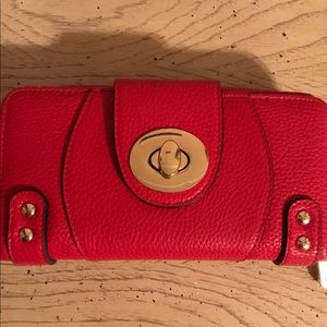 SOLD!!! Red and gold wallet